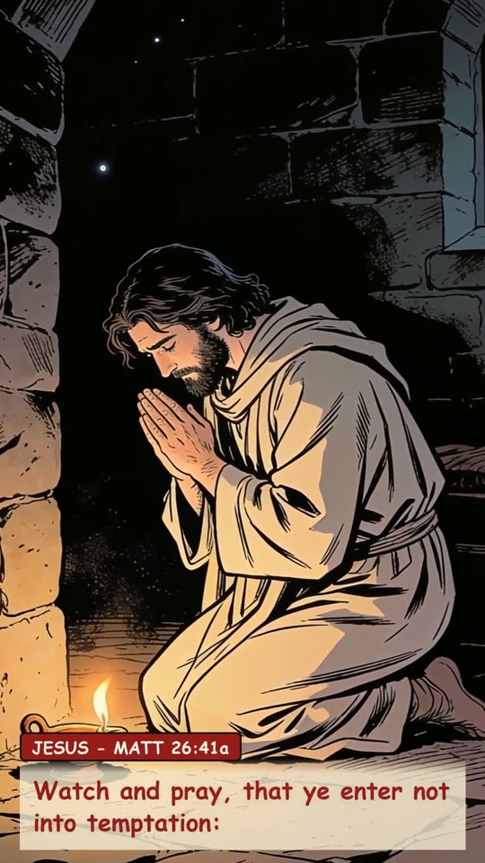 Panel 10: Watch and pray, that ye enter not into temptation: