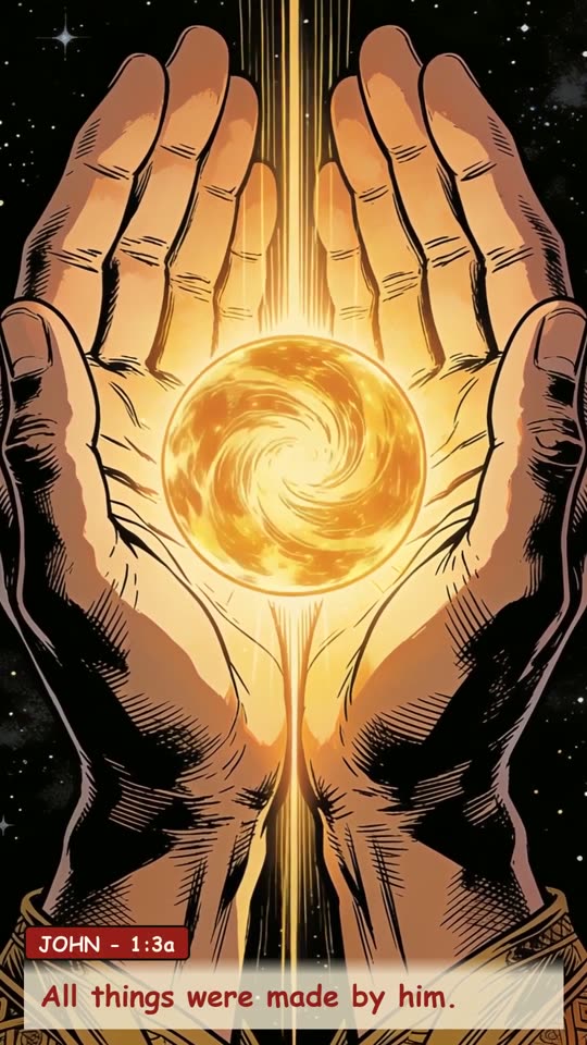 Panel 5: All things were made by him.