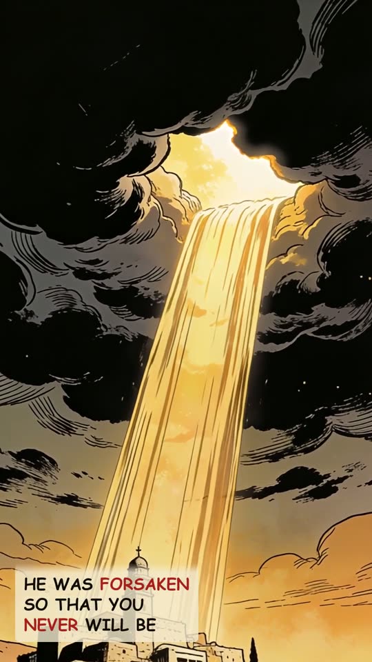 Panel 11: He was forsaken so that you never will be