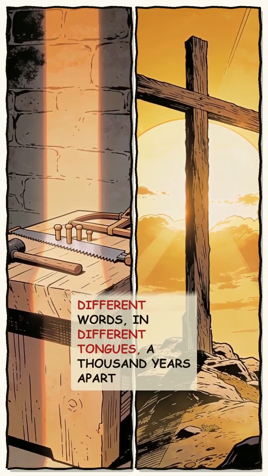 Panel 9: Different words, in different tongues, a thousand years apart