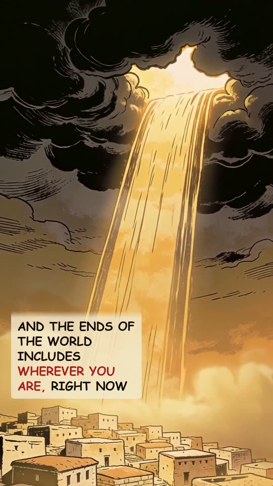 Panel 16: And the ends of the world includes wherever you are, right now
