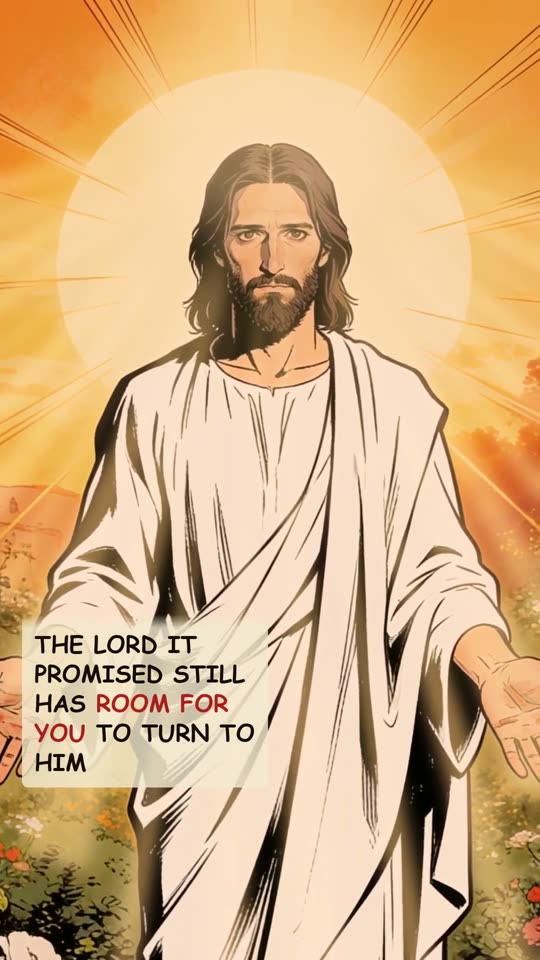 Panel 18: the Lord it promised still has room for you to turn to Him