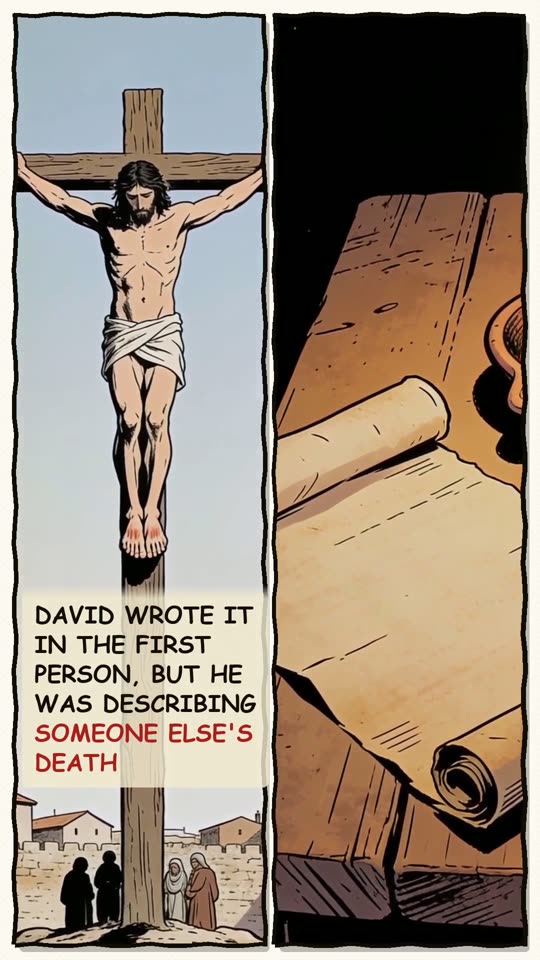 Panel 4: David wrote it in the first person, but he was describing someone else's death