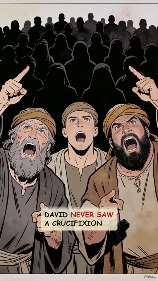 Panel 11: David never saw a crucifixion