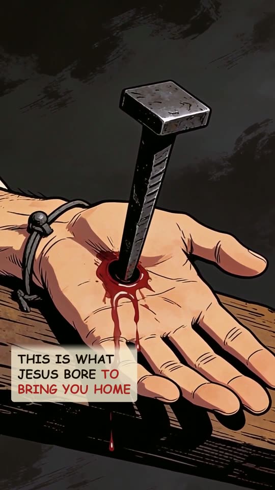 Panel 14: This is what Jesus bore to bring you home