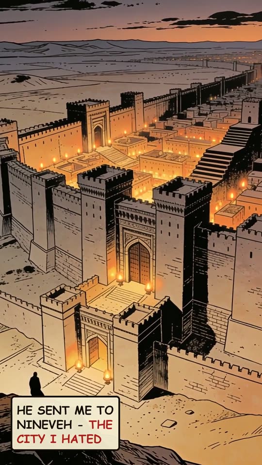 Panel 4: He sent me to Nineveh, the city I hated