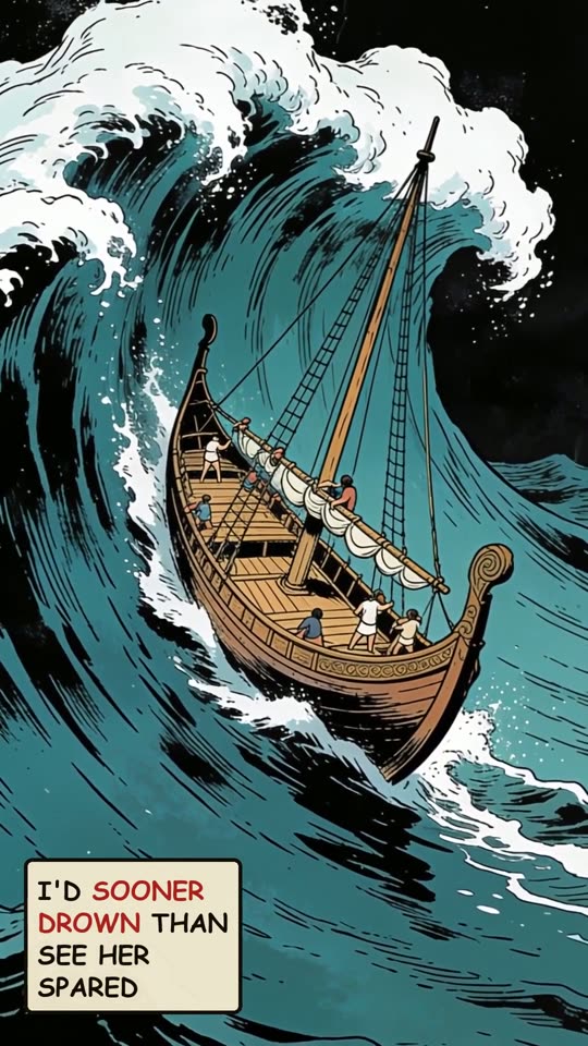 Panel 5: I'd sooner drown than see her spared