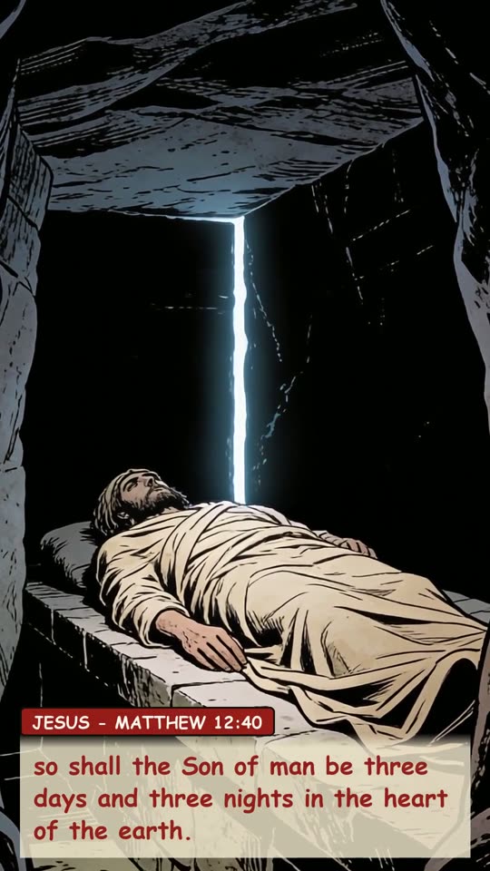 Panel 11: so shall the Son of man be three days and three nights in the heart of the earth.