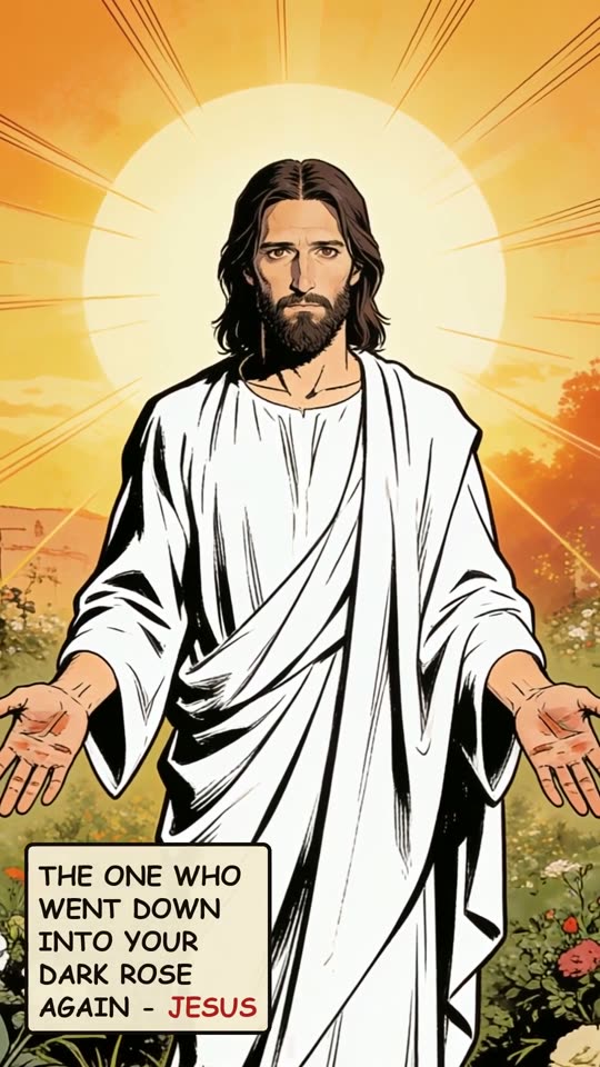 Panel 19: The One who went down into your dark rose again, Jesus