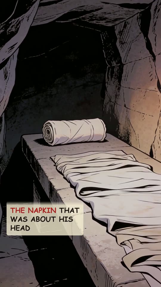Panel 7: The napkin that was about his head