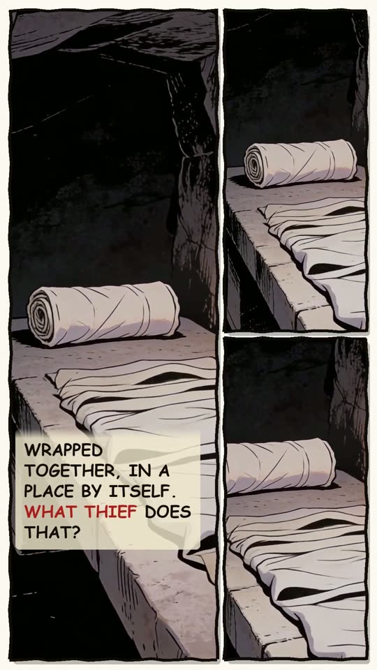 Panel 8: Wrapped together, in a place by itself. What thief does that?