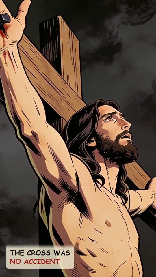 Panel 14: The cross was no accident