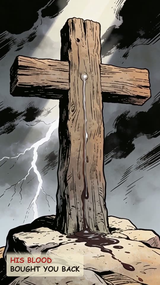 Panel 16: His blood bought you back