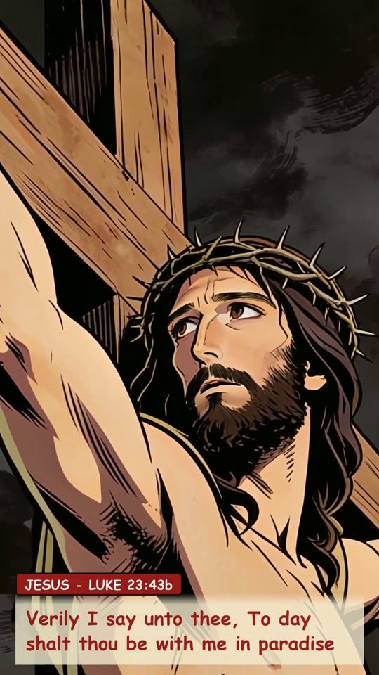Panel 10: Verily I say unto thee, To day shalt thou be with me in paradise