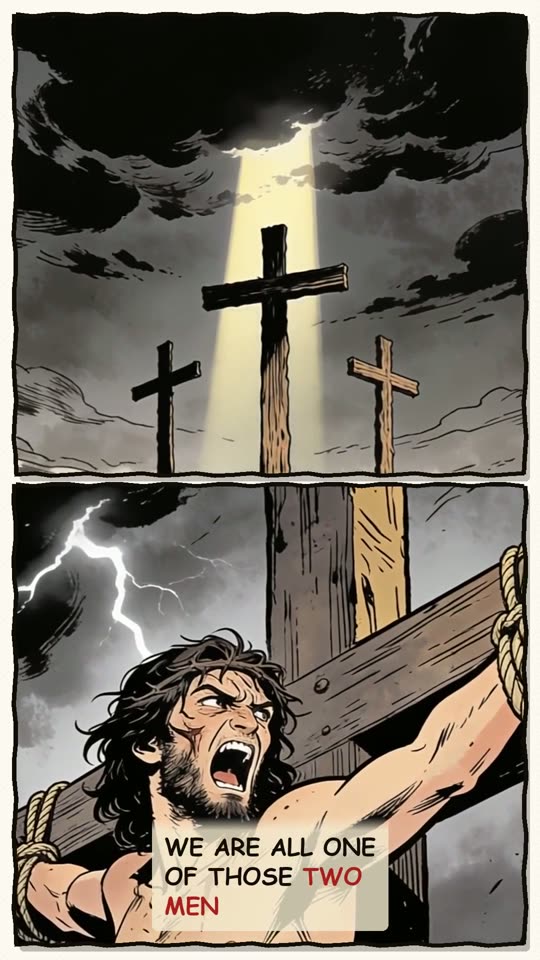 Panel 13: We are all one of those two men