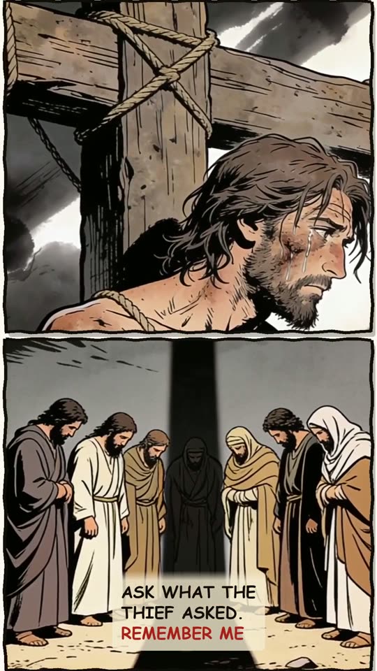 Panel 14: Ask what the thief asked. Remember me