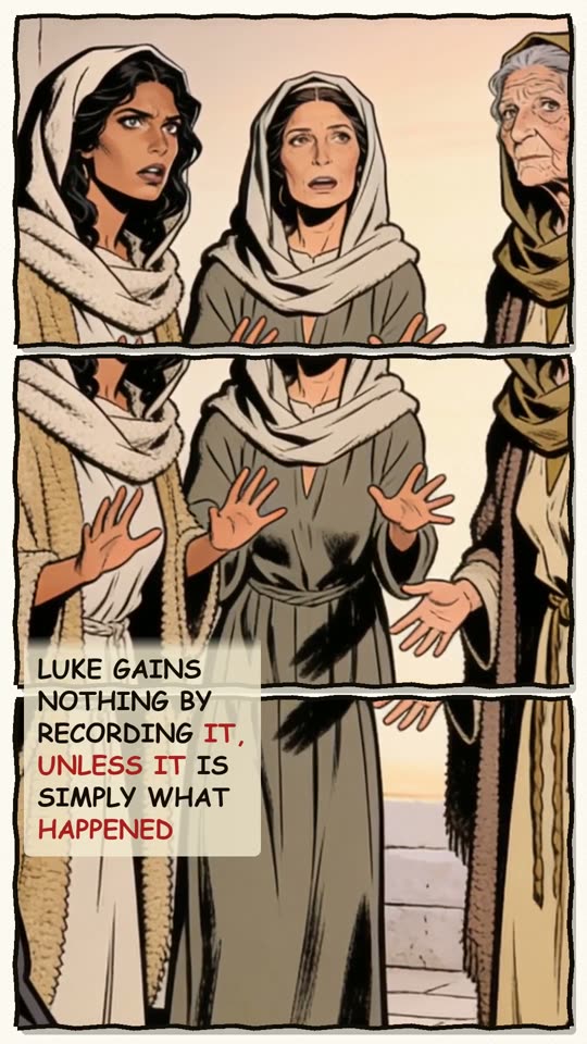 Panel 5: Luke gains nothing by recording it, unless it is simply what happened