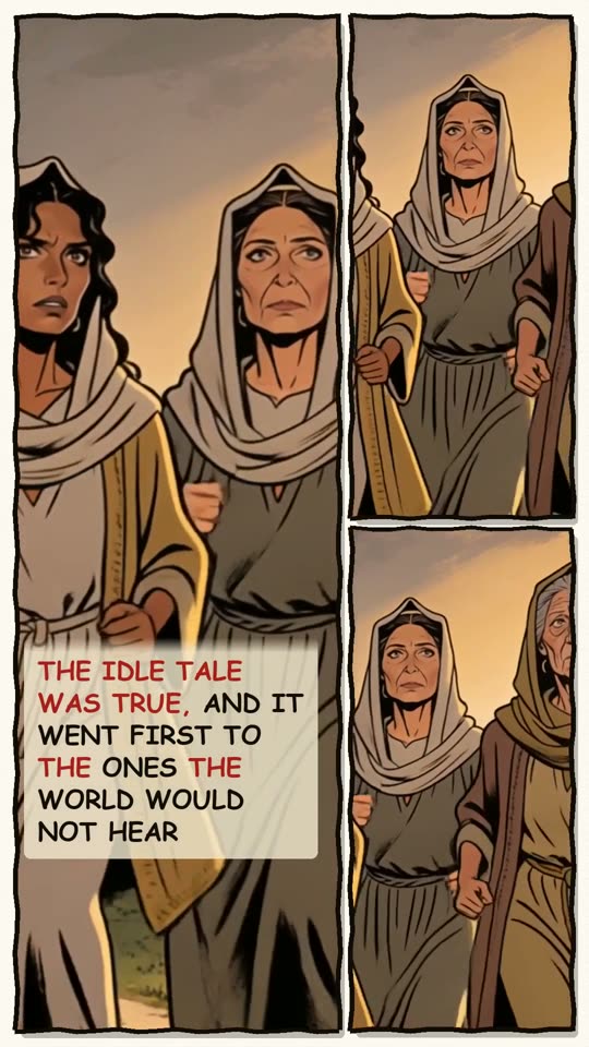 Panel 16: The idle tale was true, and it went first to the ones the world would not hear