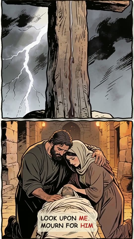 Panel 5: Look upon ME. Mourn for HIM