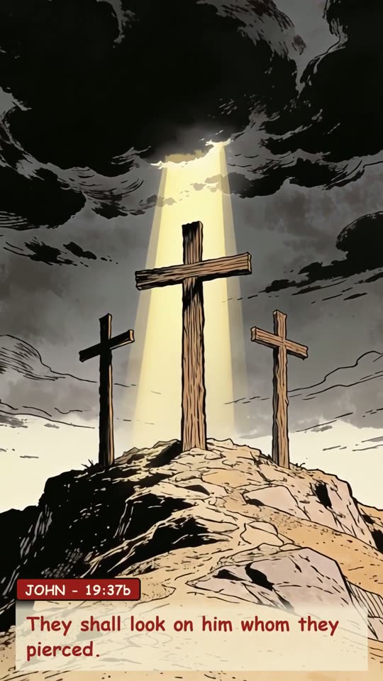 Panel 8: They shall look on him whom they pierced.