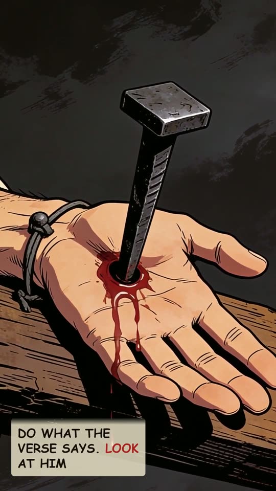 Panel 15: Do what the verse says. Look at him